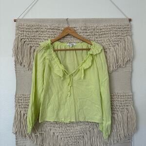 Love Whit Citron Ruffle Blouse